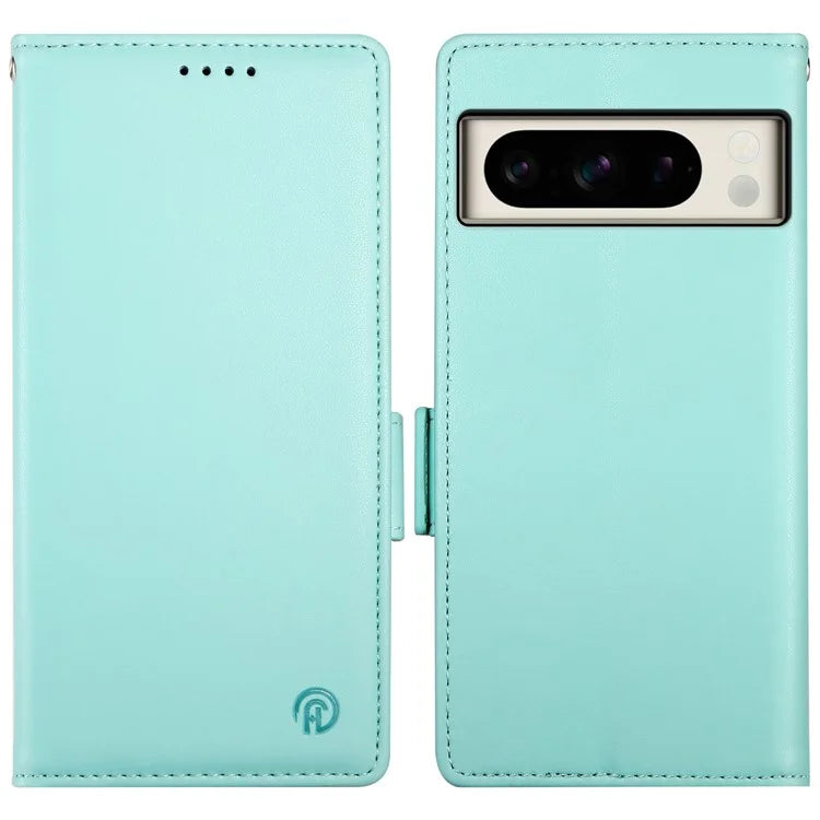DF-010 For Google Pixel 8 Pro Mobile Phone Case Side Magnetic Clasps Leather Stand Phone Cover