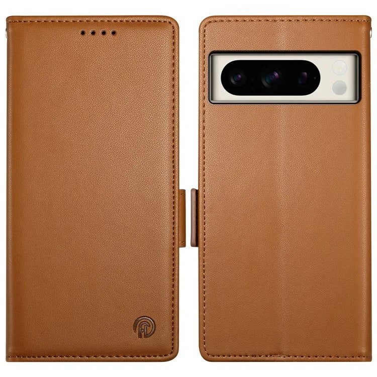 DF-010 For Google Pixel 8 Pro Mobile Phone Case Side Magnetic Clasps Leather Stand Phone Cover