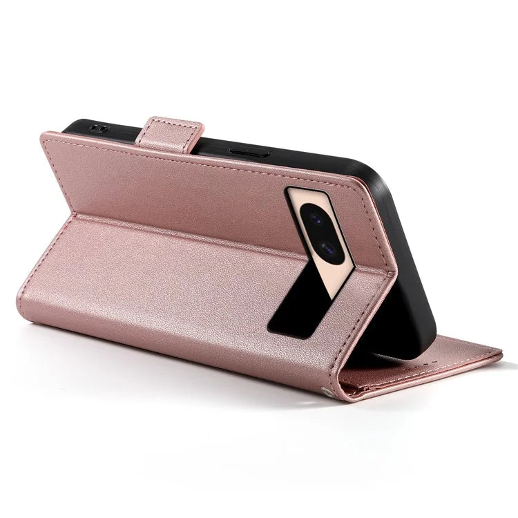DF-010 For Google Pixel 8a Case PU Leather Wallet Stand Phone Cover