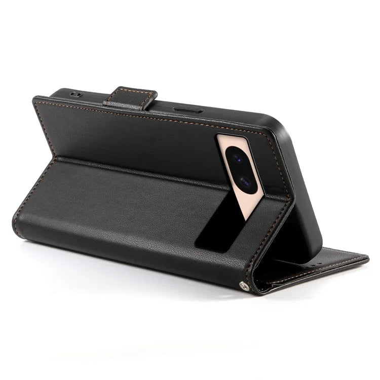 DF-010 For Google Pixel 8a Case PU Leather Wallet Stand Phone Cover