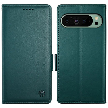 DF-010 For Google Pixel 9 / 9 Pro Case Side Magnetic Clasps Leather Stand Phone Cover