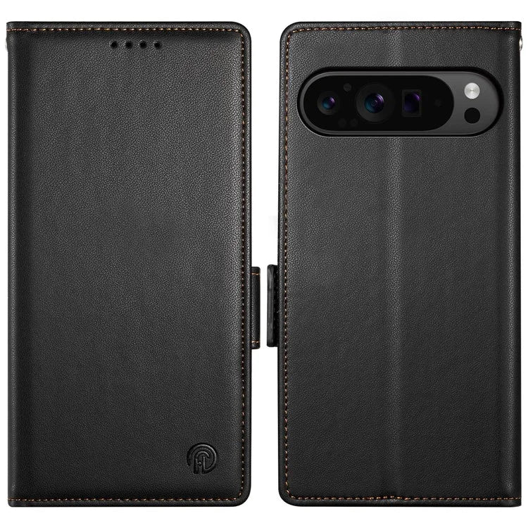 DF-010 For Google Pixel 9 Pro XL Case PU Leather Wallet Stand Phone Cover