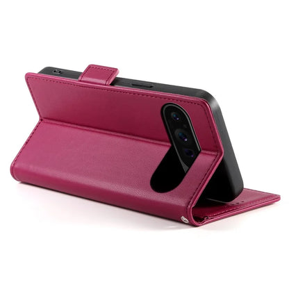 DF-010 For Google Pixel 9 Pro XL Case PU Leather Wallet Stand Phone Cover