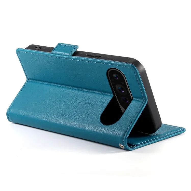 DF-010 For Google Pixel 9 Pro XL Case PU Leather Wallet Stand Phone Cover