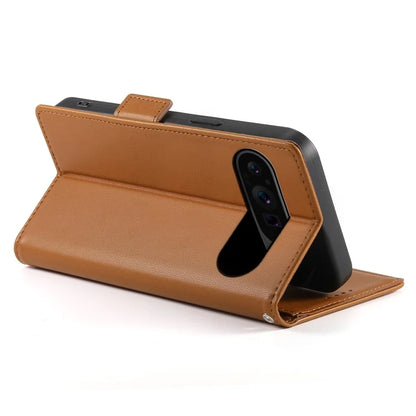 DF-010 For Google Pixel 9 Pro XL Case PU Leather Wallet Stand Phone Cover