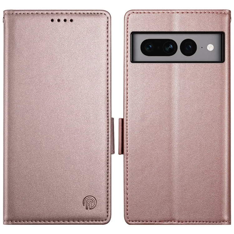 DF-010 For Google Pixel 7 Pro 5G Case Wallet Leather Phone Cover Flip Stand View Magnetic Protect