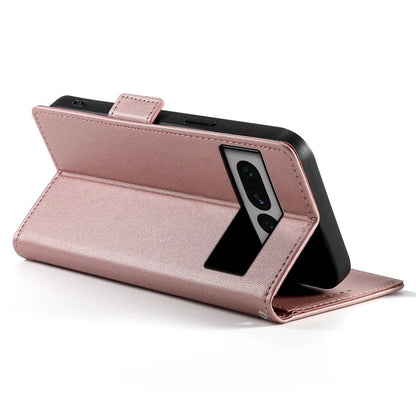 DF-010 For Google Pixel 7 Pro 5G Case Wallet Leather Phone Cover Flip Stand View Magnetic Protect
