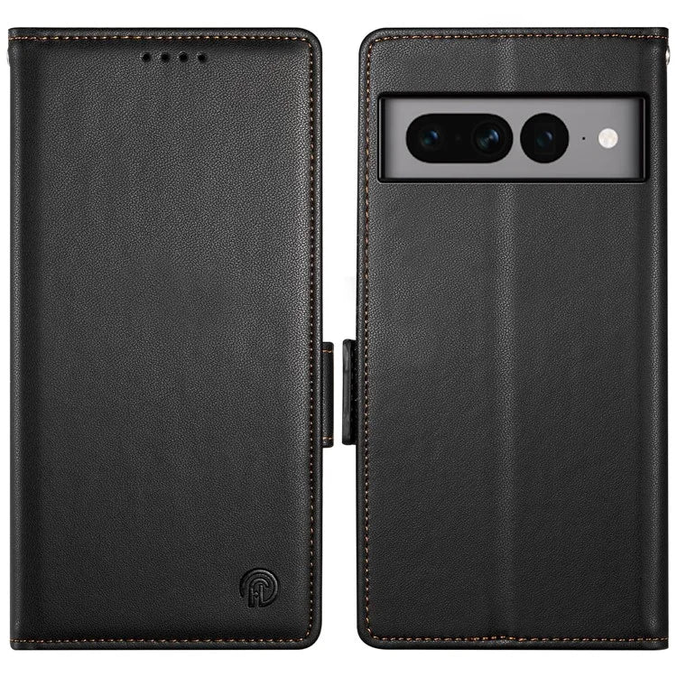DF-010 For Google Pixel 7 Pro 5G Case Wallet Leather Phone Cover Flip Stand View Magnetic Protect