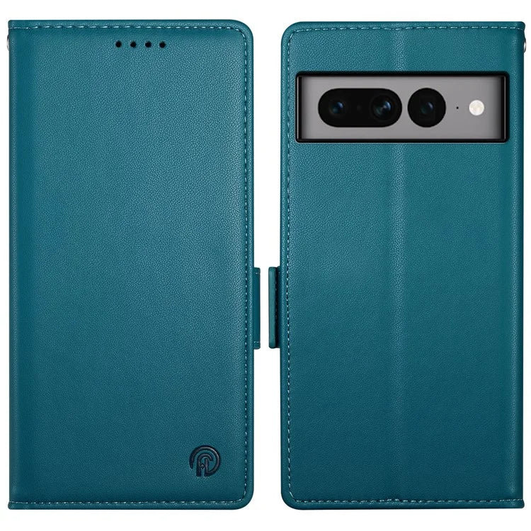 DF-010 For Google Pixel 7 Pro 5G Case Wallet Leather Phone Cover Flip Stand View Magnetic Protect