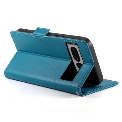 DF-010 For Google Pixel 7 Pro 5G Case Wallet Leather Phone Cover Flip Stand View Magnetic Protect