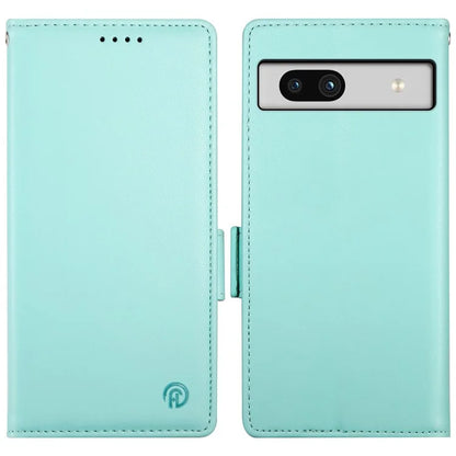 DF-010 For Google Pixel 7a Case Dual Magnetic Clasps PU Leather Flip Phone Cover