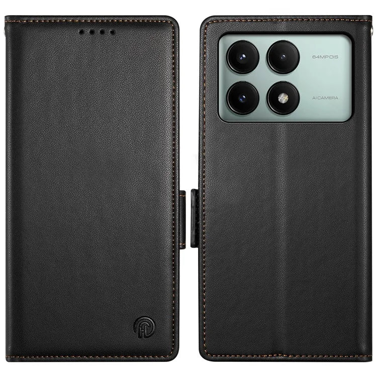 DF-010 For Xiaomi Redmi K70E 5G / Poco X6 Pro 5G Case Wallet Leather Phone Cover