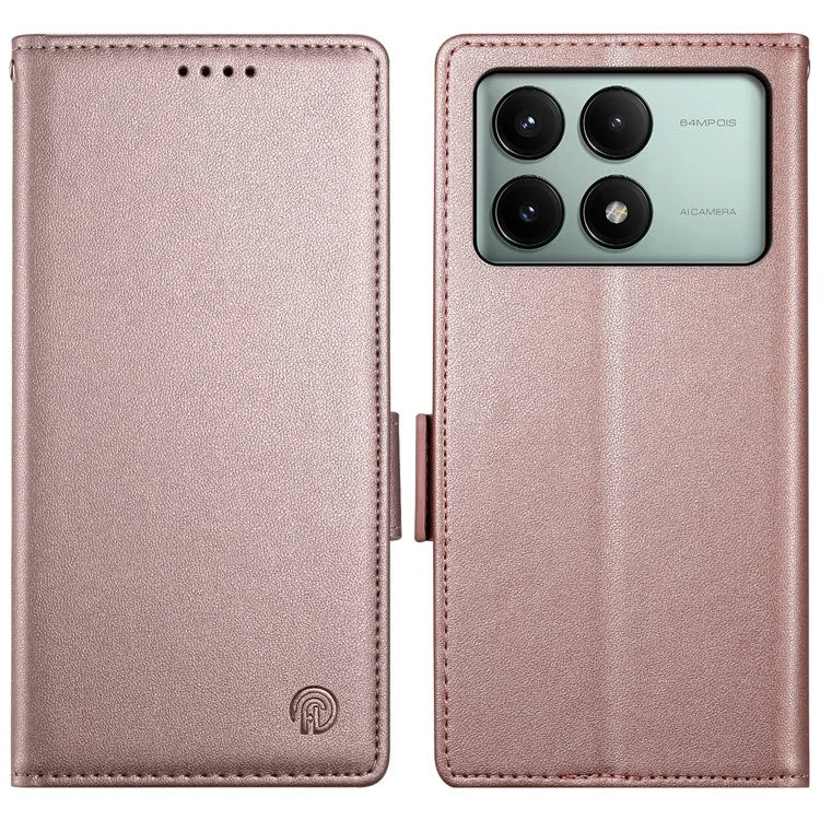 DF-010 For Xiaomi Redmi K70E 5G / Poco X6 Pro 5G Case Wallet Leather Phone Cover