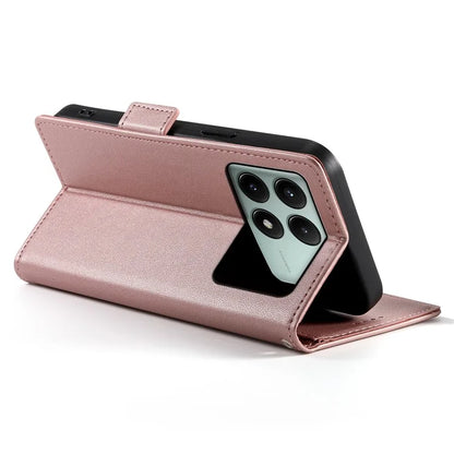 DF-010 For Xiaomi Redmi K70E 5G / Poco X6 Pro 5G Case Wallet Leather Phone Cover