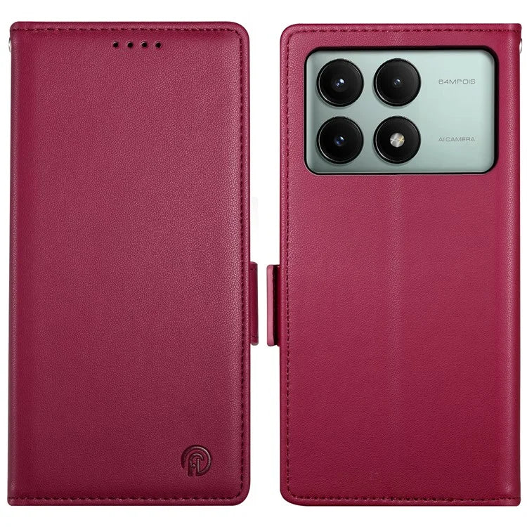 DF-010 For Xiaomi Redmi K70E 5G / Poco X6 Pro 5G Case Wallet Leather Phone Cover