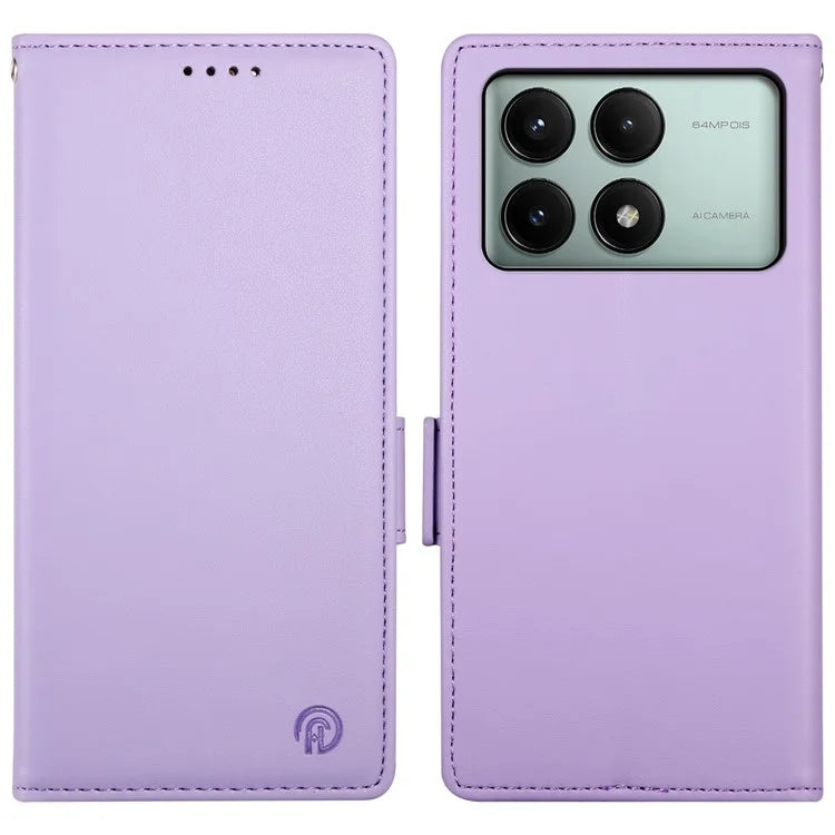 DF-010 For Xiaomi Redmi K70E 5G / Poco X6 Pro 5G Case Wallet Leather Phone Cover