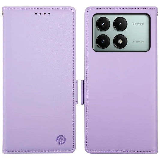 DF-010 For Xiaomi Redmi K70E 5G / Poco X6 Pro 5G Case Wallet Leather Phone Cover