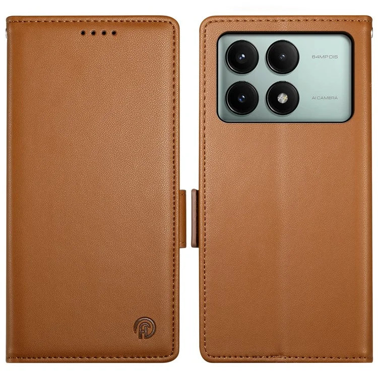 DF-010 For Xiaomi Redmi K70E 5G / Poco X6 Pro 5G Case Wallet Leather Phone Cover