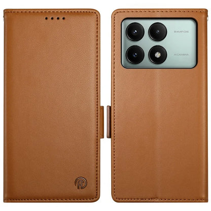 DF-010 For Xiaomi Redmi K70E 5G / Poco X6 Pro 5G Case Wallet Leather Phone Cover