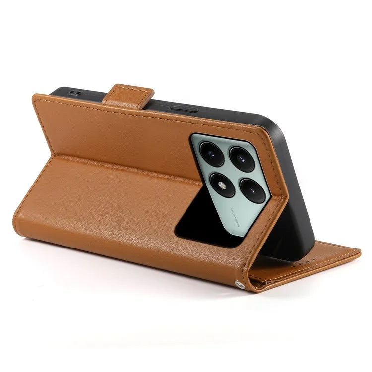 DF-010 For Xiaomi Redmi K70E 5G / Poco X6 Pro 5G Case Wallet Leather Phone Cover