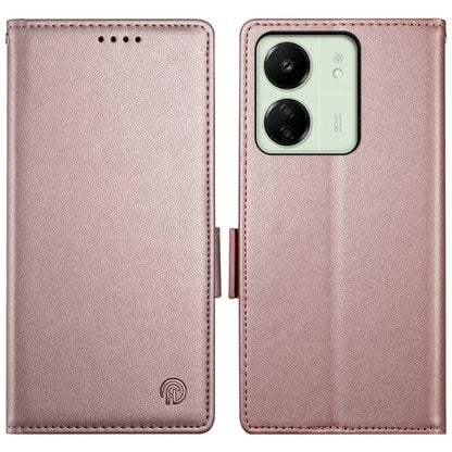 DF-010 For Xiaomi Redmi 13C 4G / 13C 5G / Poco C65 4G / Poco M6 5G / 13R 5G Case Card Holder Leather Stand Phone Cover