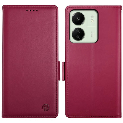 DF-010 For Xiaomi Redmi 13C 4G / 13C 5G / Poco C65 4G / Poco M6 5G / 13R 5G Case Card Holder Leather Stand Phone Cover