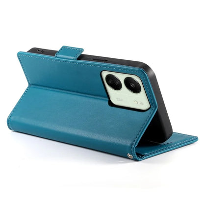DF-010 For Xiaomi Redmi 13C 4G / 13C 5G / Poco C65 4G / Poco M6 5G / 13R 5G Case Card Holder Leather Stand Phone Cover