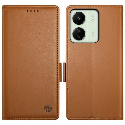 DF-010 For Xiaomi Redmi 13C 4G / 13C 5G / Poco C65 4G / Poco M6 5G / 13R 5G Case Card Holder Leather Stand Phone Cover