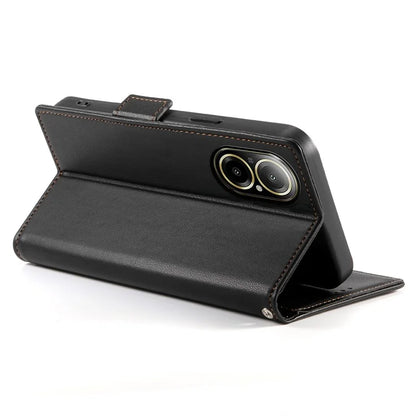 DF-010 For Realme C67 4G Case Leather Wallet Phone Cover with Magnetic Clasps