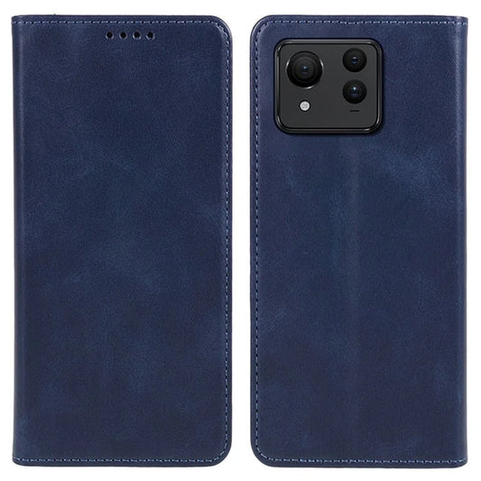 For Asus Zenfone 11 Ultra 5G Case Calf Texture Leather Phone Cover Magnetic Closure Full Protection
