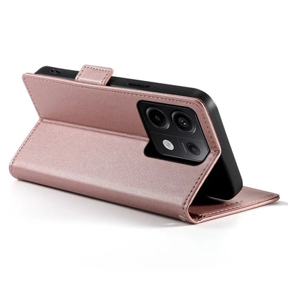DF-010 For Xiaomi Redmi Note 13 Pro 5G  /  Poco X6 5G Case Leather Wallet Cover Dual Magnetic Clasps