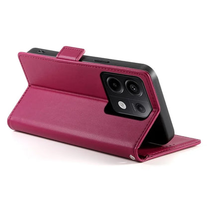 DF-010 For Xiaomi Redmi Note 13 Pro 5G  /  Poco X6 5G Case Leather Wallet Cover Dual Magnetic Clasps