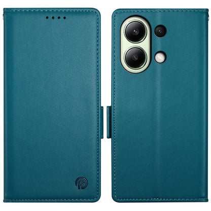 DF-010 For Xiaomi Redmi Note 13 4G Wallet Case Anti-Scratch Leather Phone Cover