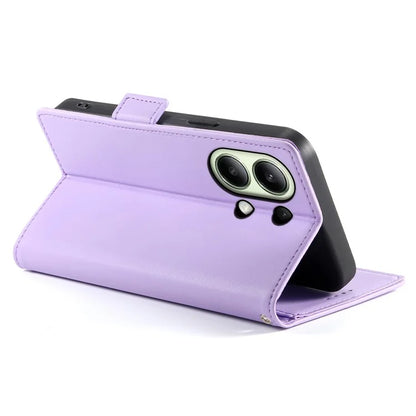 DF-010 For Xiaomi Redmi Note 13 4G Wallet Case Anti-Scratch Leather Phone Cover