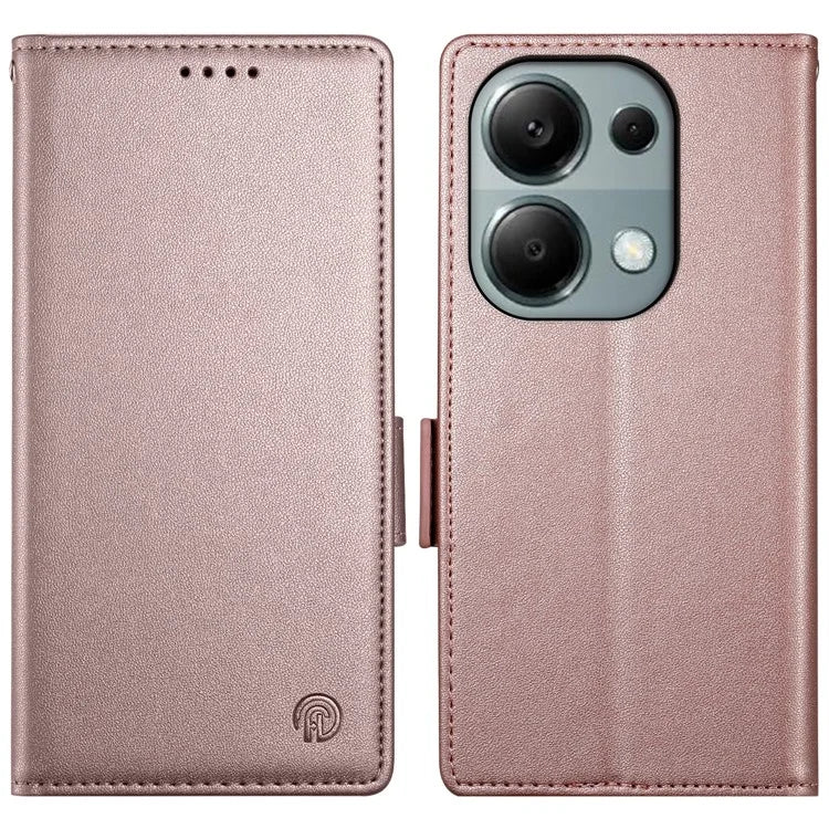 DF-010 For Xiaomi Redmi Note 13 Pro 4G / Poco M6 Pro 4G Case Folio Stand Leather Phone Cover