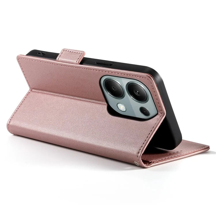 DF-010 For Xiaomi Redmi Note 13 Pro 4G / Poco M6 Pro 4G Case Folio Stand Leather Phone Cover
