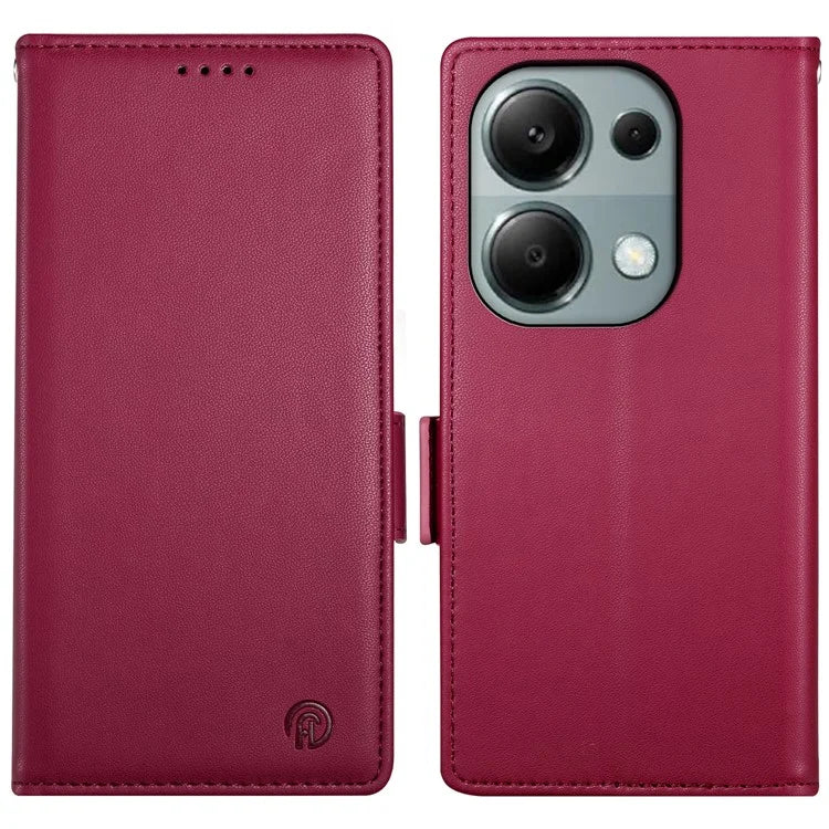 DF-010 For Xiaomi Redmi Note 13 Pro 4G / Poco M6 Pro 4G Case Folio Stand Leather Phone Cover