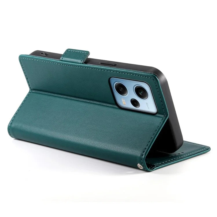 DF-010 For Xiaomi Redmi Note 12 Pro 5G / Note 12 Pro Speed 5G / Poco X5 Pro 5G Case Phone Leather Coverish Green