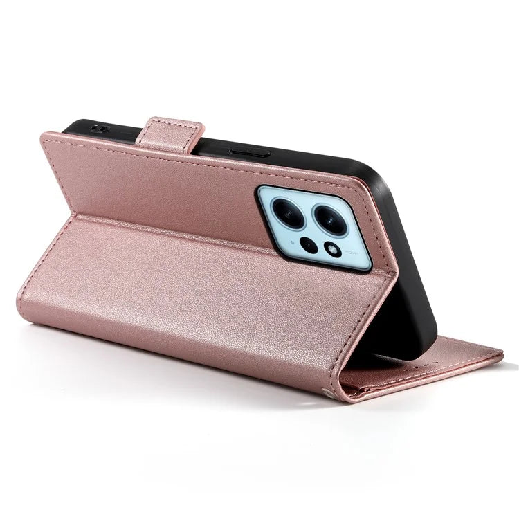 DF-010 For Xiaomi Redmi Note 12 4G Case Shockproof Leather Phone Cover