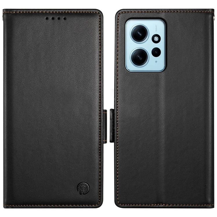 DF-010 For Xiaomi Redmi Note 12 4G Case Shockproof Leather Phone Cover