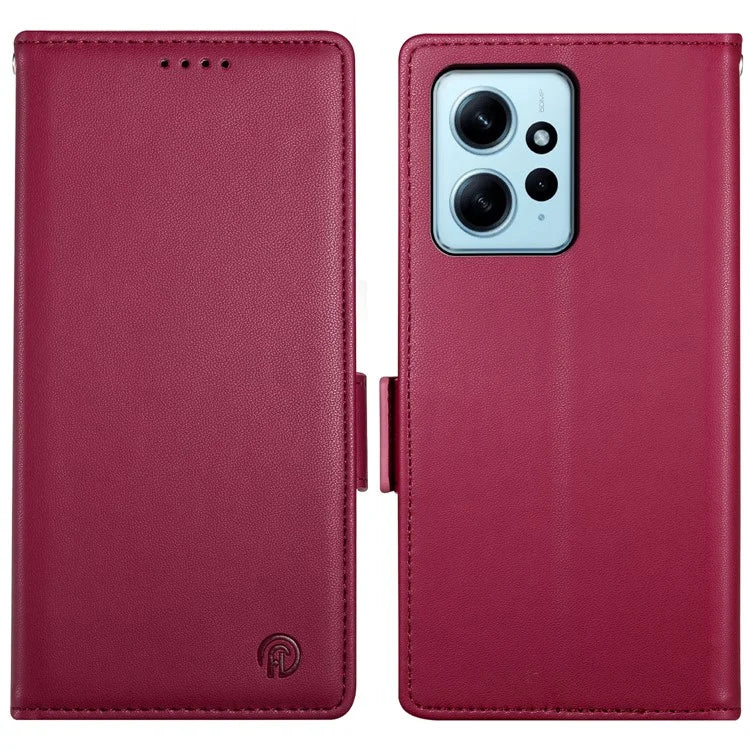 DF-010 For Xiaomi Redmi Note 12 4G Case Shockproof Leather Phone Cover