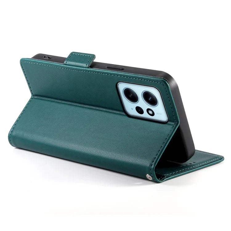 DF-010 For Xiaomi Redmi Note 12 4G Case Shockproof Leather Phone Coverish Green