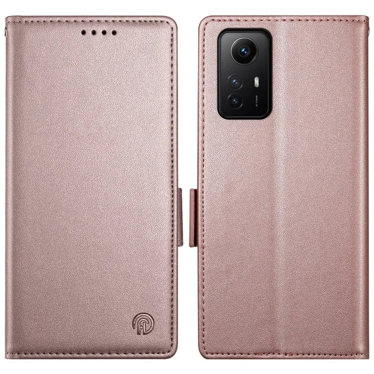 DF-010 For Xiaomi Redmi Note 12S 4G Case Stand Magnetic Clasp Leather Phone Cover