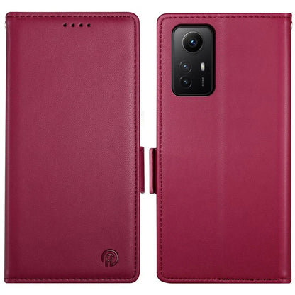 DF-010 For Xiaomi Redmi Note 12S 4G Case Stand Magnetic Clasp Leather Phone Cover