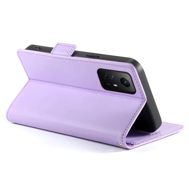 DF-010 For Xiaomi Redmi Note 12S 4G Case Stand Magnetic Clasp Leather Phone Cover