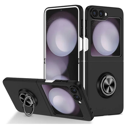 For Samsung Galaxy Z Flip6 5G Case Rotatable Ring Kickstand Hard PC Phone Cover