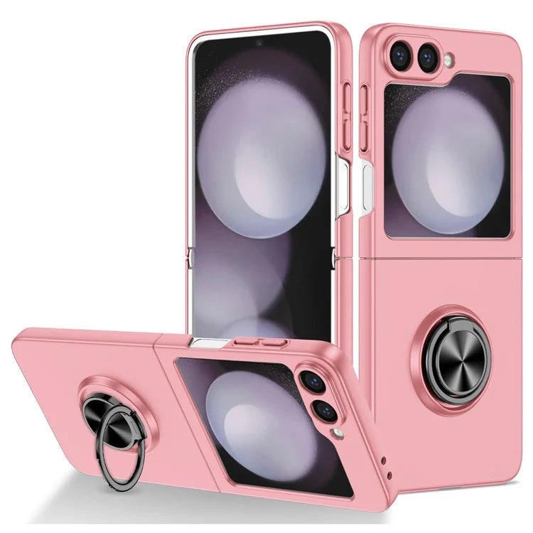 For Samsung Galaxy Z Flip6 5G Case Rotatable Ring Kickstand Hard PC Phone Cover