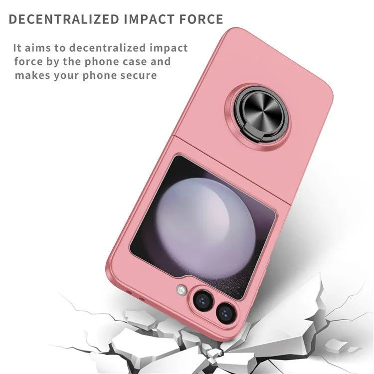 For Samsung Galaxy Z Flip6 5G Case Rotatable Ring Kickstand Hard PC Phone Cover