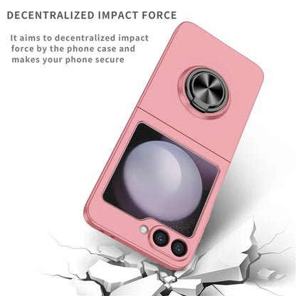 For Samsung Galaxy Z Flip6 5G Case Rotatable Ring Kickstand Hard PC Phone Cover