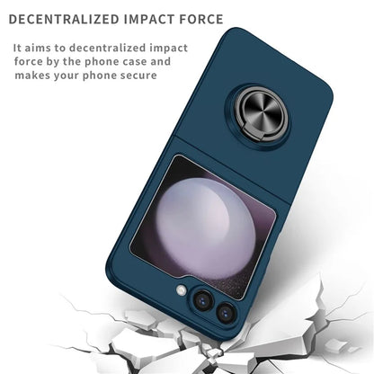 For Samsung Galaxy Z Flip6 5G Case Rotatable Ring Kickstand Hard PC Phone Cover
